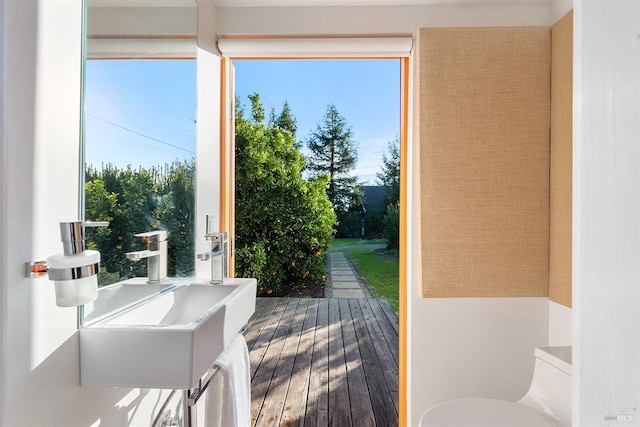 505 Dusty Ln, Sebastopol, CA 95472 - doorway to outside with hardwood / wood-style floors