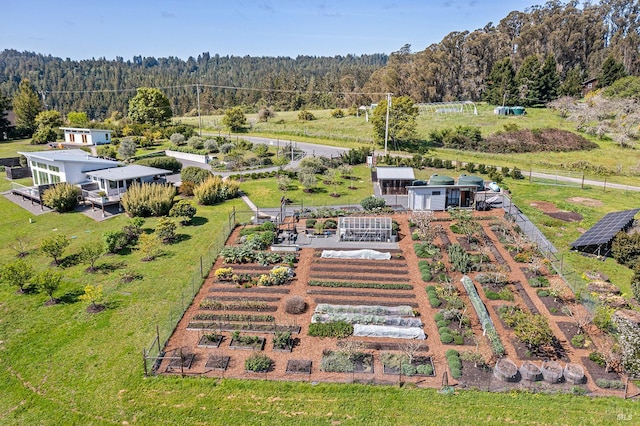 505 Dusty Ln, Sebastopol, CA 95472 - aerial view of property and surrounding area with a heavily wooded area