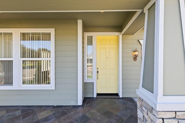 view of exterior entry