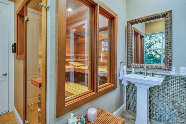 bathroom with a sink