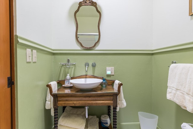 bathroom with a sink