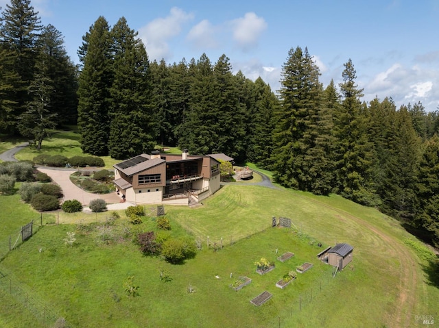birds eye view of property