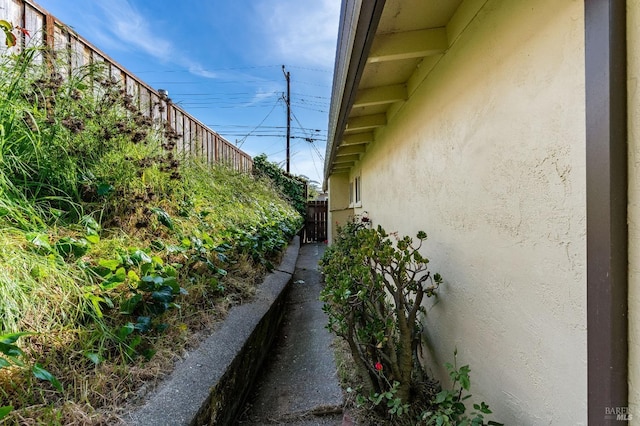 view of property exterior featuring stucco siding