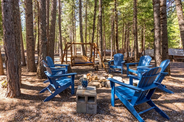 35725 Corinthians Way, Shingletown, CA 96088 - exterior space featuring an outdoor fire pit