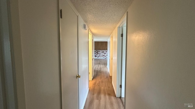 175 Nehoc Ct, Ukiah, CA 95482 - hallway with a textured ceiling and light wood finished floors