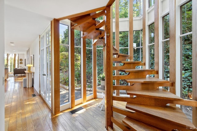 45 Bella Vista Ave, Belvedere, CA 94920 - doorway with wood-type flooring and visible vents