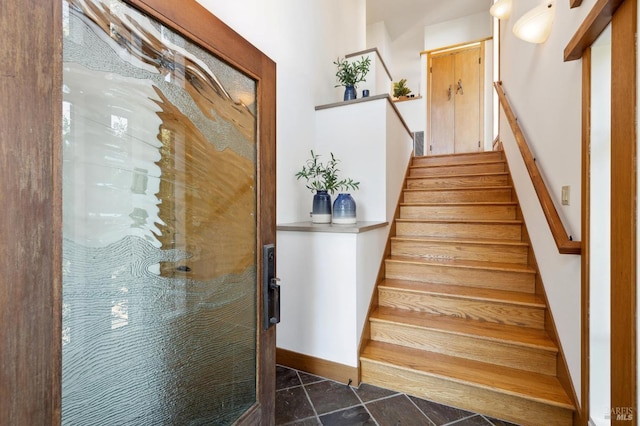 45 Bella Vista Ave, Belvedere, CA 94920 - stairs with baseboards and visible vents