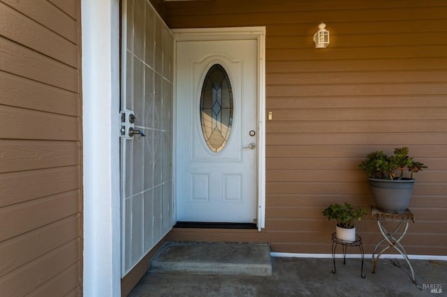 view of property entrance