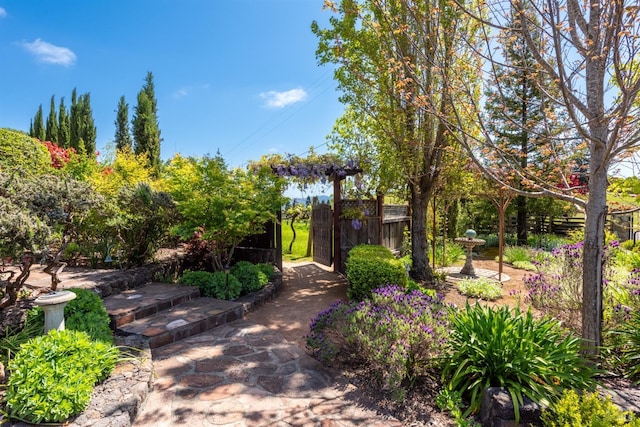 exterior space with fence