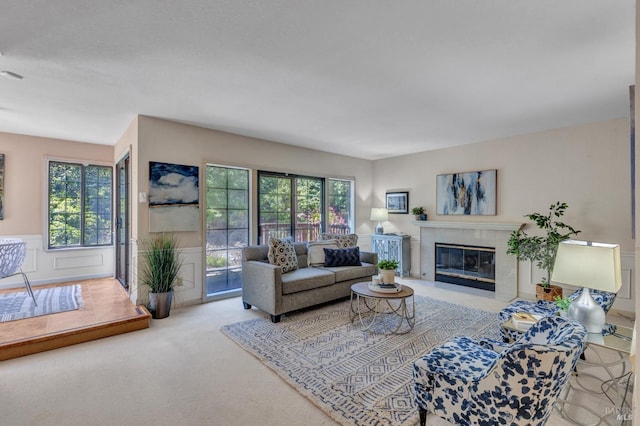 271 Antigua Way, Vallejo, CA 94591 - carpeted living area with a tile fireplace