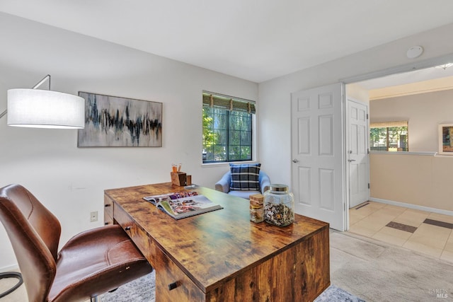 271 Antigua Way, Vallejo, CA 94591 - tiled home office with baseboards