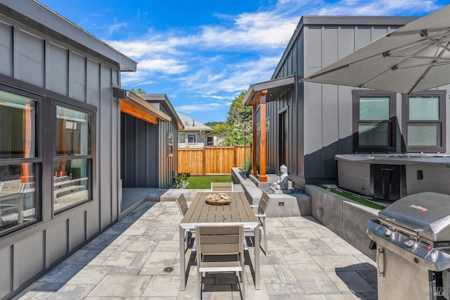 1108 Raymond Ave, Napa, CA 94559 - view of patio / terrace featuring area for grilling and fence