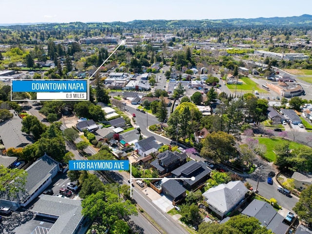 1108 Raymond Ave, Napa, CA 94559 - drone / aerial view featuring a residential view