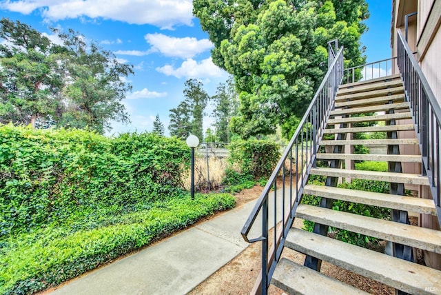 view of staircase