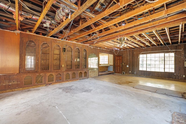 miscellaneous room featuring concrete floors