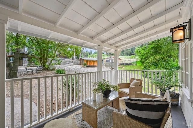 4040 Burnside Rd, Sebastopol, CA 95472 - balcony with an outdoor living space