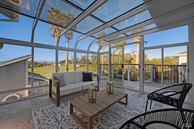 146 Shelina Vista Ln, Petaluma, CA 94952 - sunroom / solarium featuring an outdoor hangout area and a healthy amount of sunlight