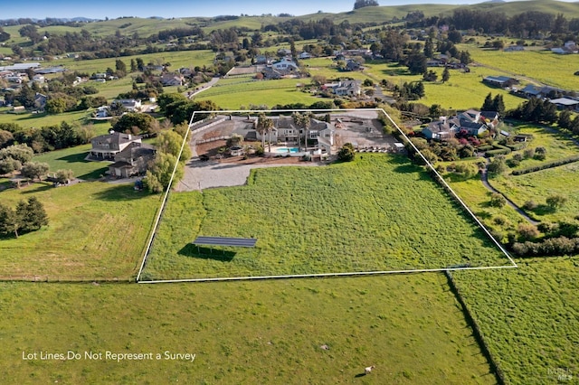 146 Shelina Vista Ln, Petaluma, CA 94952 - bird's eye view featuring a rural view