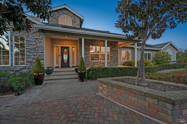 146 Shelina Vista Ln, Petaluma, CA 94952 - view of front of property featuring covered porch and stone siding