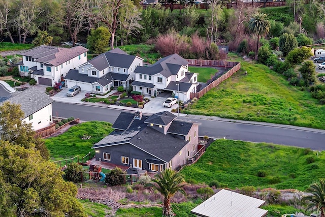 bird's eye view featuring a residential view