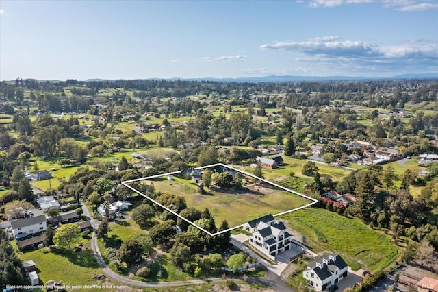 drone / aerial view featuring a residential view