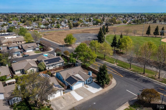drone / aerial view featuring a residential view