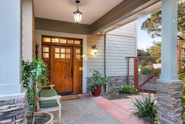 entrance to property with a gate
