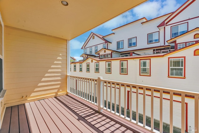 balcony featuring a residential view