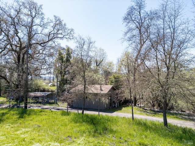 13679 Powerhouse Rd, Potter Valley, CA 95469 - view of yard featuring a carport