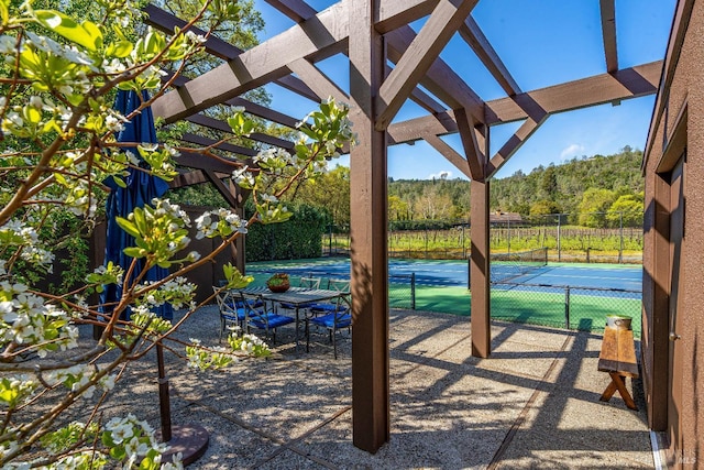 wooden deck featuring french doors