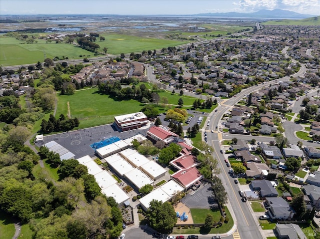 aerial view featuring a residential view
