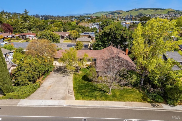 1740 Sereno Dr, Vallejo, CA 94589 - bird's eye view with a residential view and a mountain view