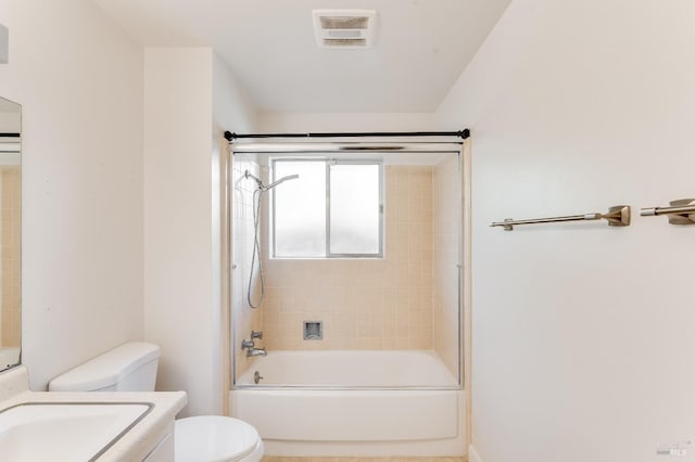 1740 Sereno Dr, Vallejo, CA 94589 - full bath featuring toilet, shower / bathtub combination, vanity, and visible vents