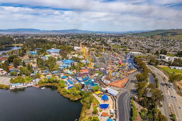 1740 Sereno Dr, Vallejo, CA 94589 - birds eye view of property featuring a water and mountain view