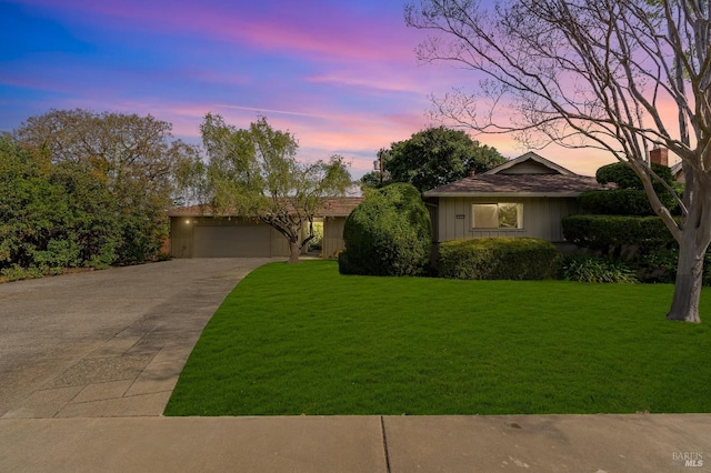 1740 Sereno Dr, Vallejo, CA 94589 - view of front facade with a front lawn, a garage, and driveway