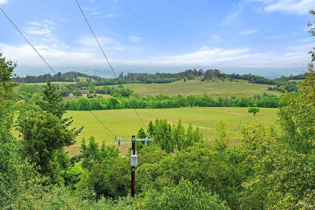 exterior space featuring a rural view