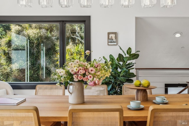 view of dining space