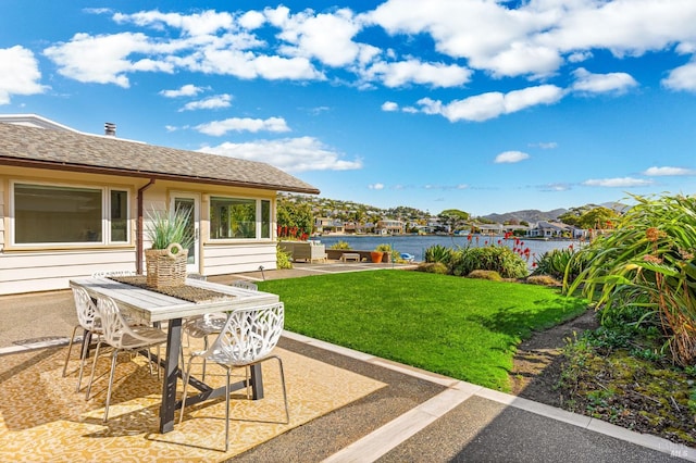 13 Leeward Rd, Belvedere, CA 94920 - view of patio / terrace featuring outdoor dining space