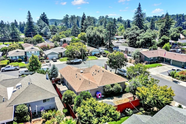 bird's eye view featuring a residential view