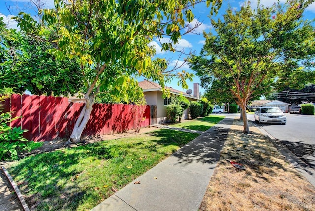 exterior space featuring fence
