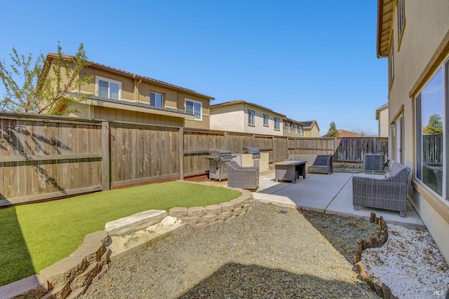 1090 Swarthmore Ct, Dixon, CA 95620 - fenced backyard with central air condition unit and a patio area