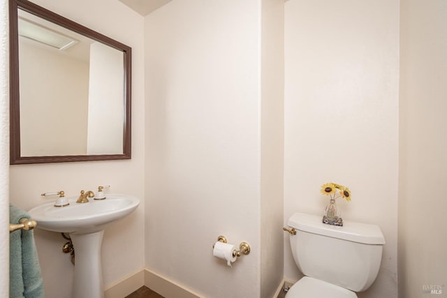 1436 Pine St, Napa, CA 94559 - half bathroom with baseboards and toilet