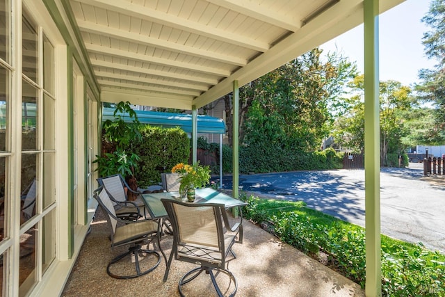 1436 Pine St, Napa, CA 94559 - view of patio / terrace with outdoor dining space and fence