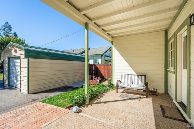 1436 Pine St, Napa, CA 94559 - view of patio / terrace with an outbuilding, fence, and a storage unit