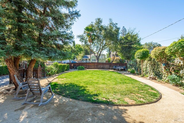 1436 Pine St, Napa, CA 94559 - view of yard with a patio and a fenced backyard