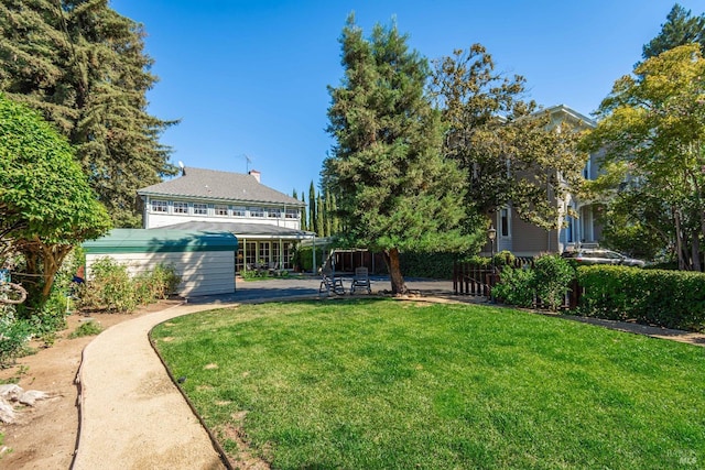 1436 Pine St, Napa, CA 94559 - view of yard with an outbuilding