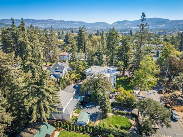 1436 Pine St, Napa, CA 94559 - drone / aerial view featuring a mountain view