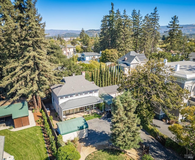 1436 Pine St, Napa, CA 94559 - aerial view featuring a mountain view