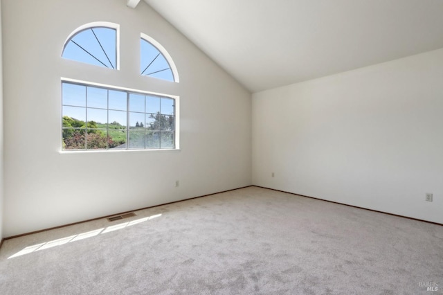 220 Sandy Neck Way, Vallejo, CA 94591 - unfurnished room featuring vaulted ceiling, carpet, and baseboards