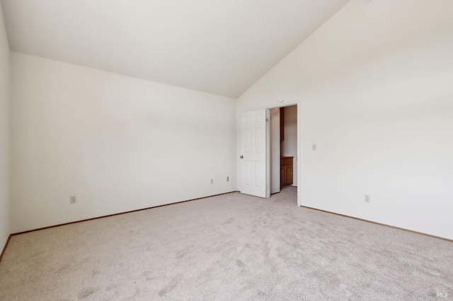 220 Sandy Neck Way, Vallejo, CA 94591 - spare room featuring light colored carpet, high vaulted ceiling, and baseboards